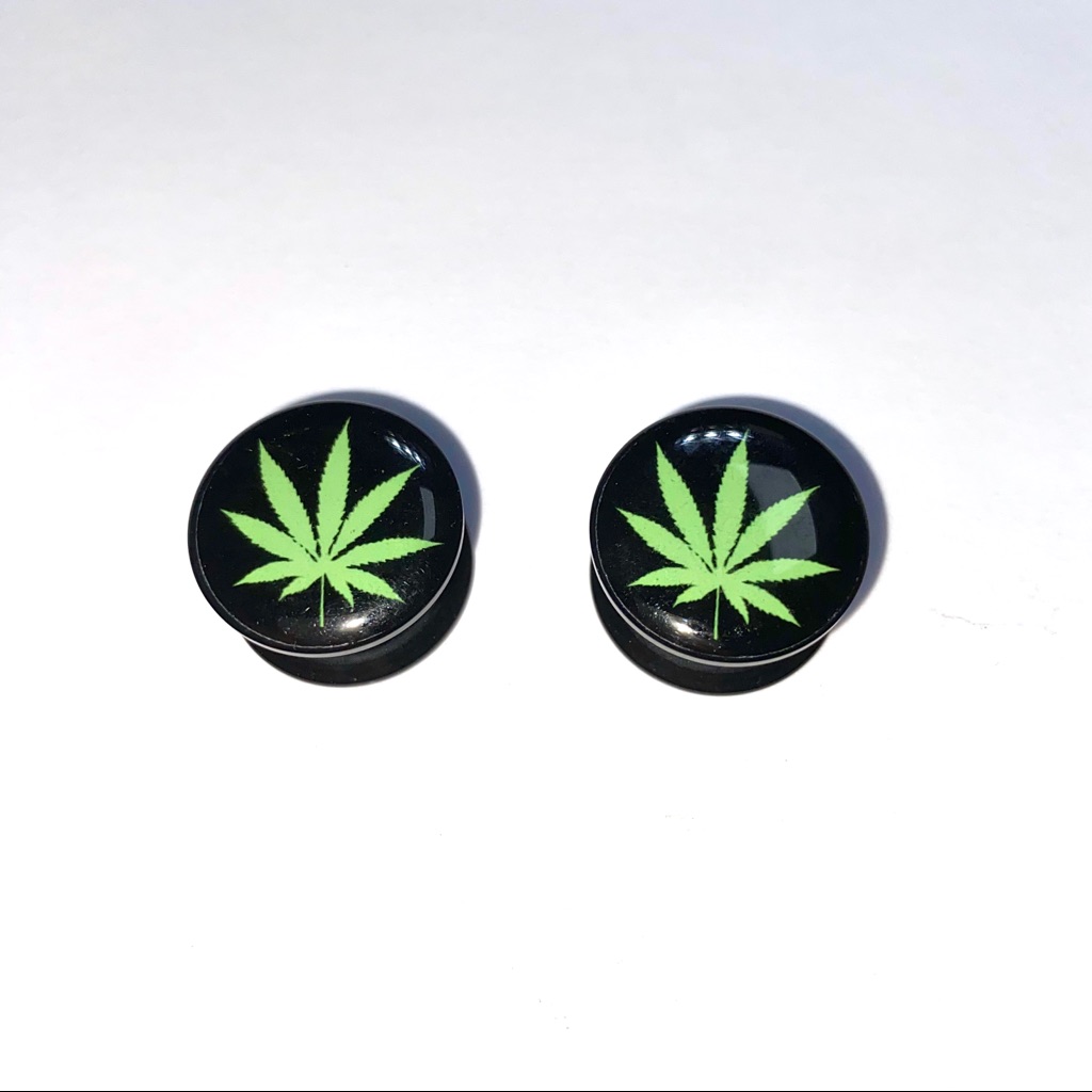 Weed Ear Gauge Plugs 58 16mm
